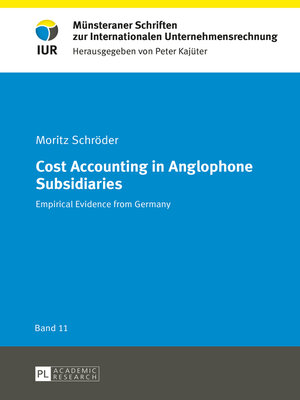 cover image of Cost Accounting in Anglophone Subsidiaries